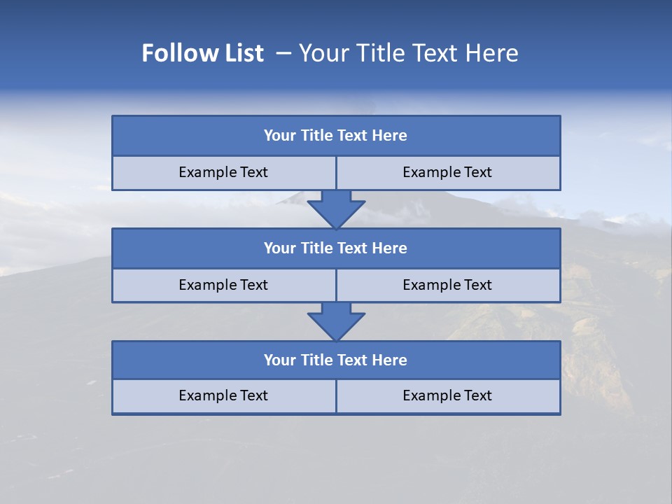 Steam Landscape Smoke PowerPoint Template