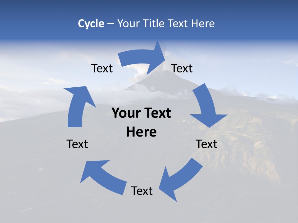 Steam Landscape Smoke PowerPoint Template