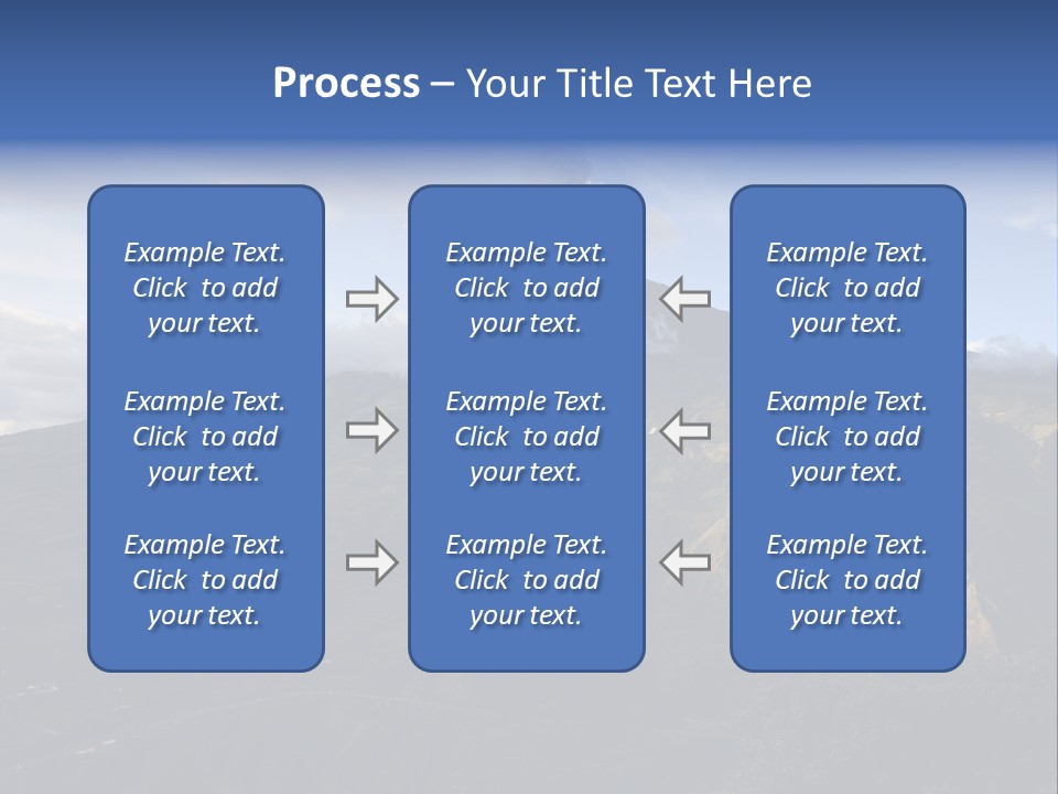 Steam Landscape Smoke PowerPoint Template