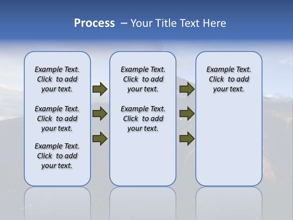 Steam Landscape Smoke PowerPoint Template