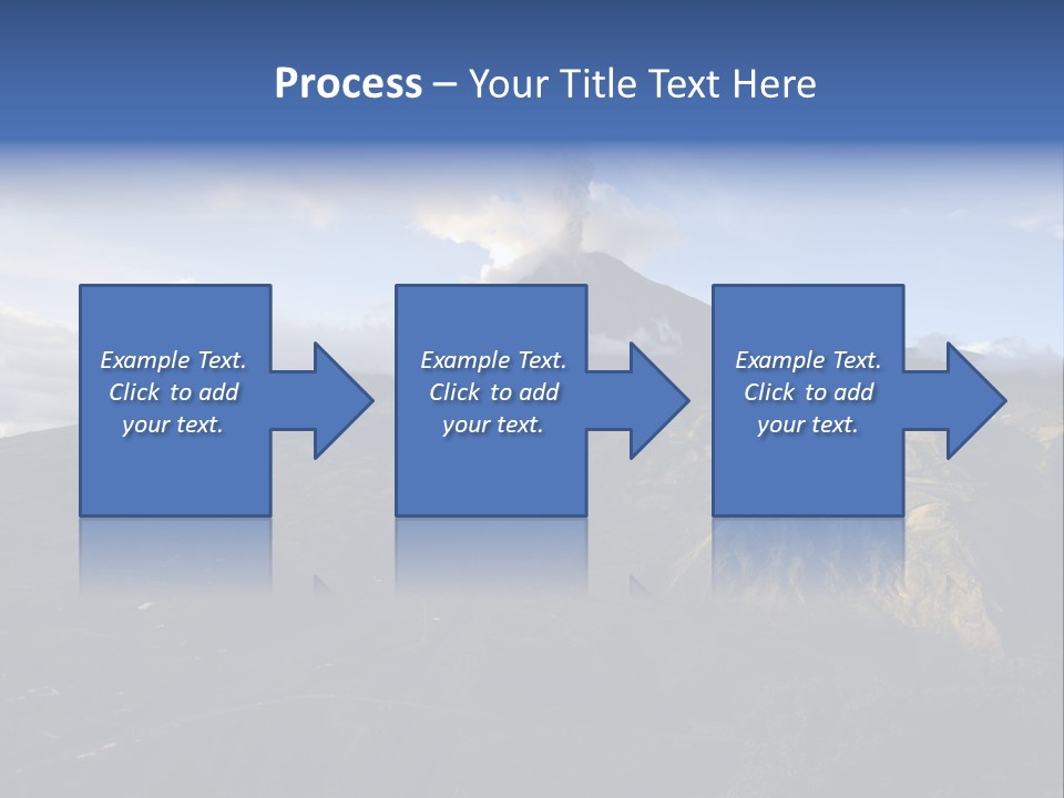 Steam Landscape Smoke PowerPoint Template