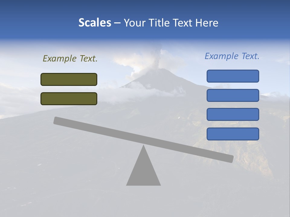 Steam Landscape Smoke PowerPoint Template