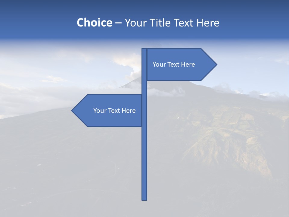 Steam Landscape Smoke PowerPoint Template