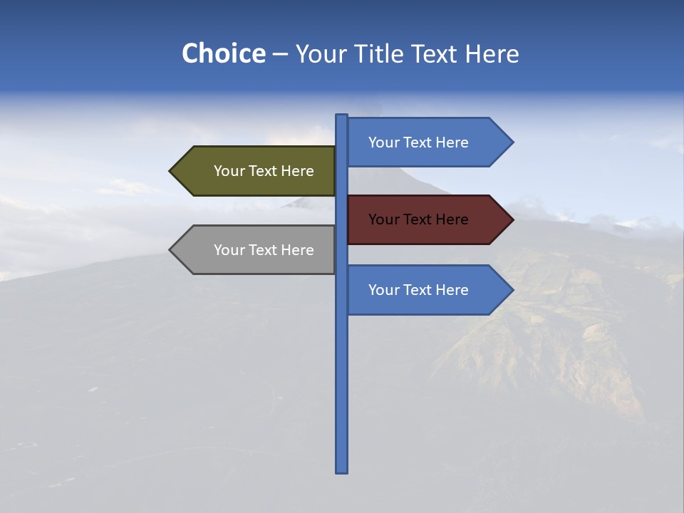 Steam Landscape Smoke PowerPoint Template