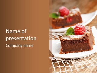 Icing Slice Cafe PowerPoint Template