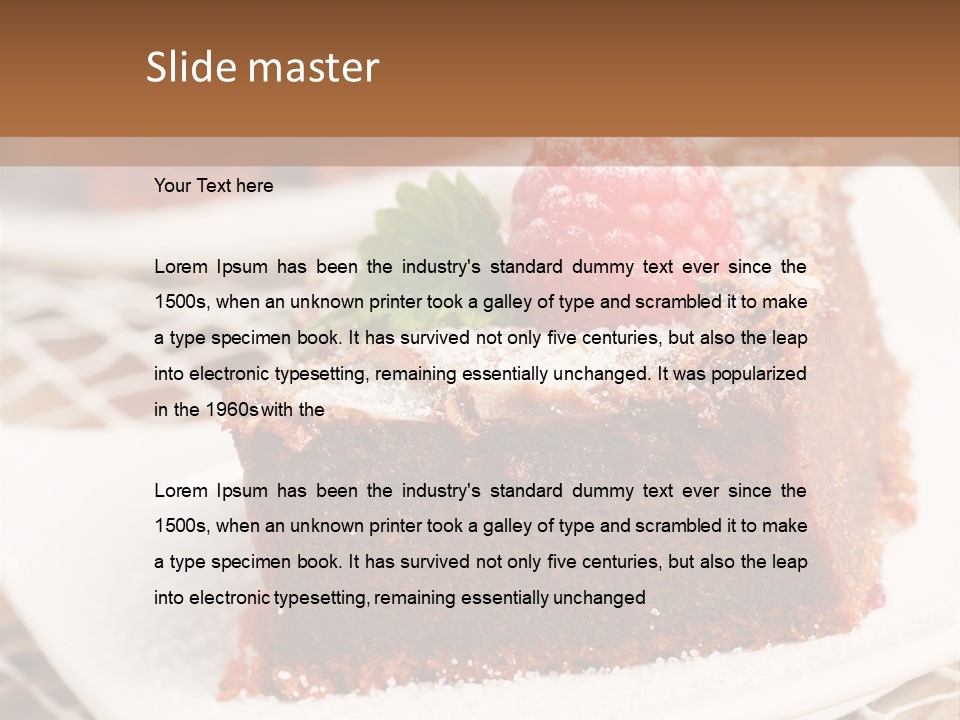 Icing Slice Cafe PowerPoint Template