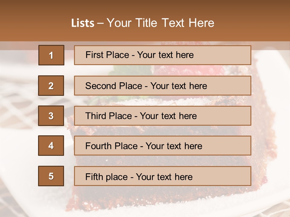 Icing Slice Cafe PowerPoint Template