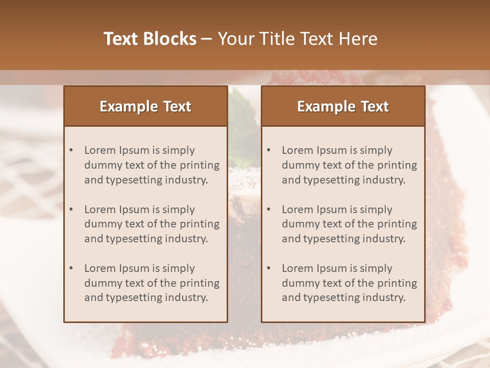Icing Slice Cafe PowerPoint Template