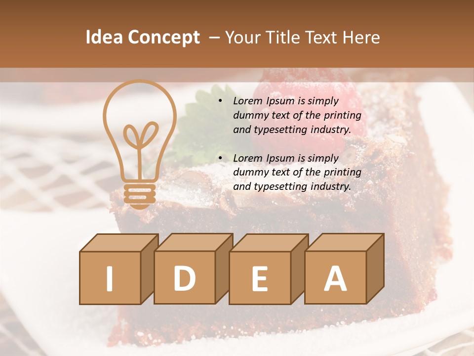 Icing Slice Cafe PowerPoint Template