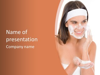 Complexion Woman Skin PowerPoint Template