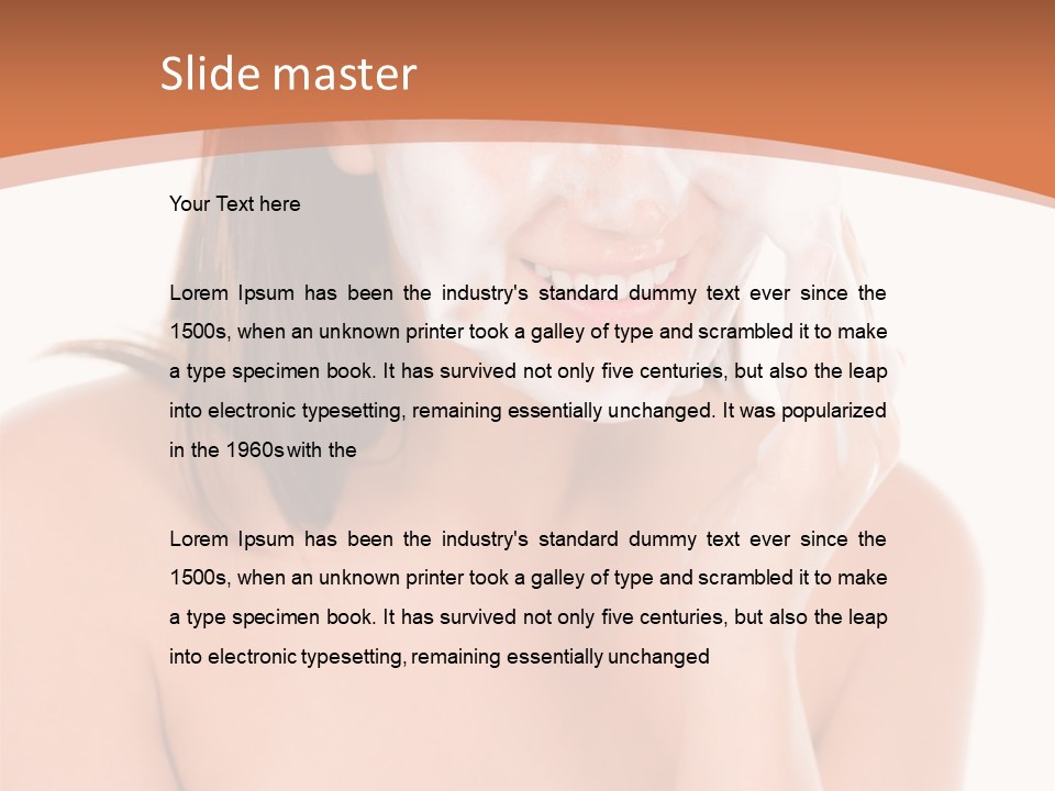 Complexion Woman Skin PowerPoint Template