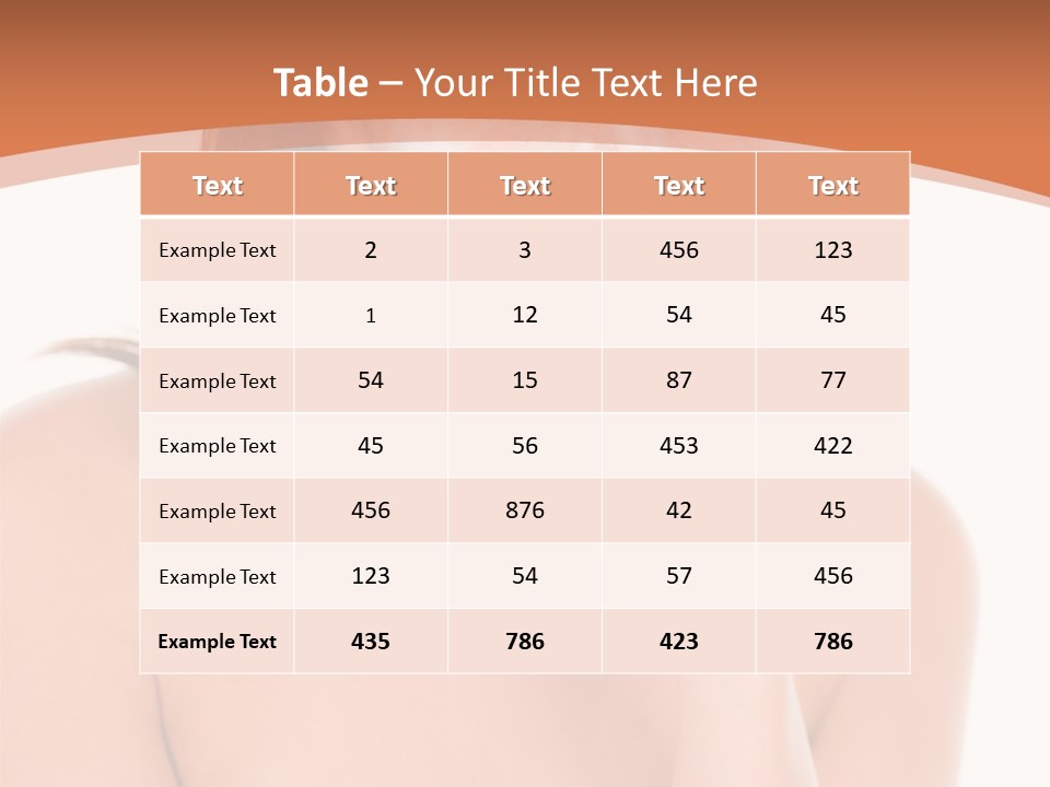 Complexion Woman Skin PowerPoint Template