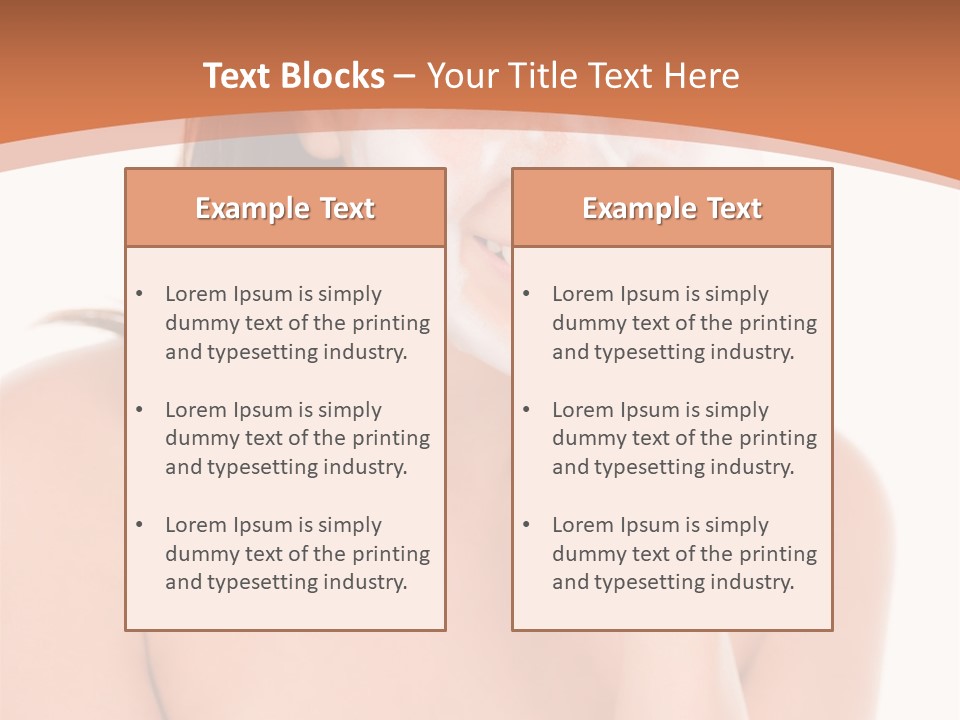 Complexion Woman Skin PowerPoint Template