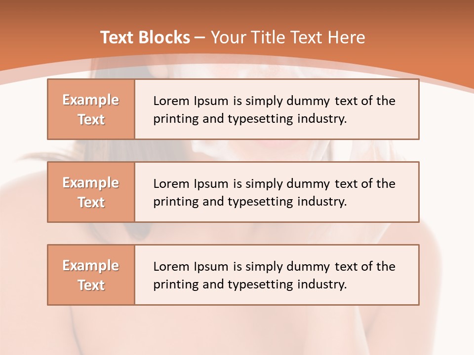 Complexion Woman Skin PowerPoint Template