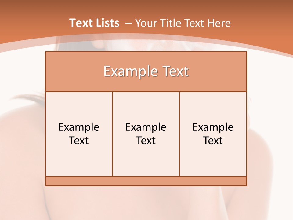 Complexion Woman Skin PowerPoint Template