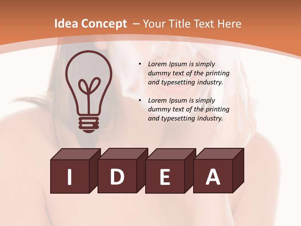 Complexion Woman Skin PowerPoint Template