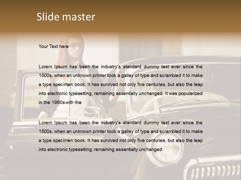 Transportation Pretty Tourist PowerPoint Template