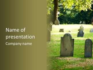 Rest Buried Funeral PowerPoint Template