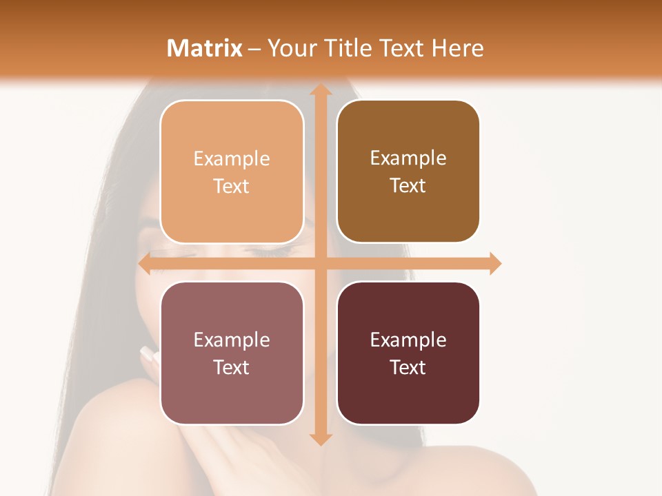 A Woman Smiling With Her Hands On Her Chest PowerPoint Template