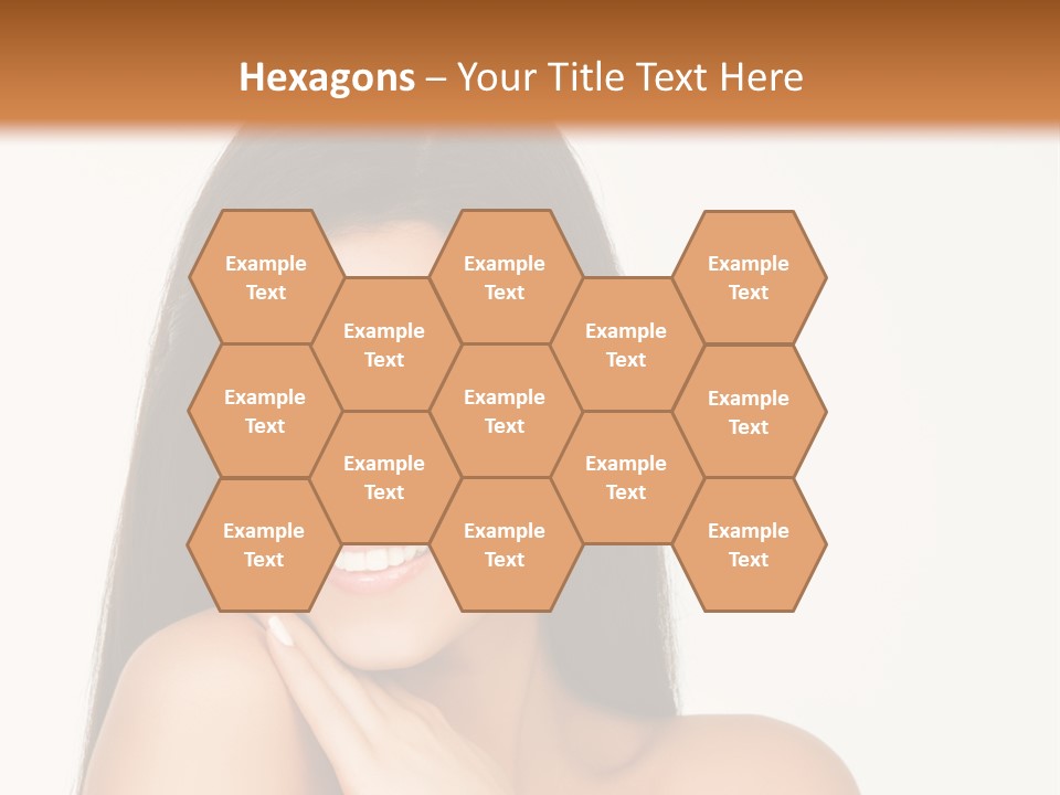 A Woman Smiling With Her Hands On Her Chest PowerPoint Template