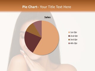 A Woman Smiling With Her Hands On Her Chest PowerPoint Template