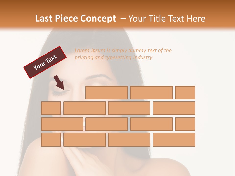 A Woman Smiling With Her Hands On Her Chest PowerPoint Template