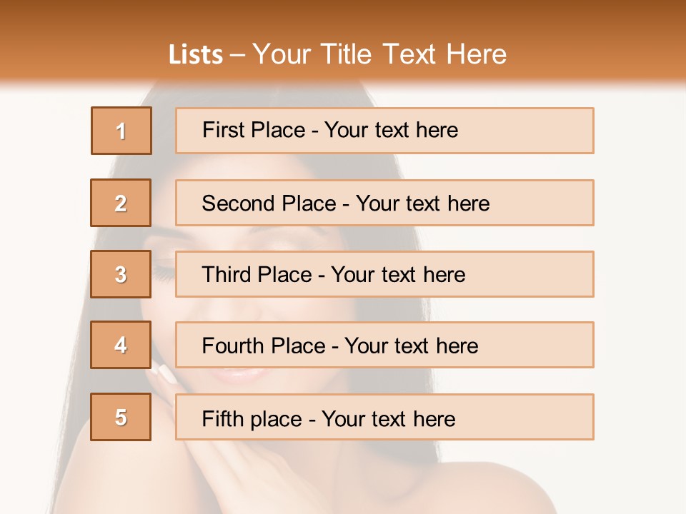 A Woman Smiling With Her Hands On Her Chest PowerPoint Template