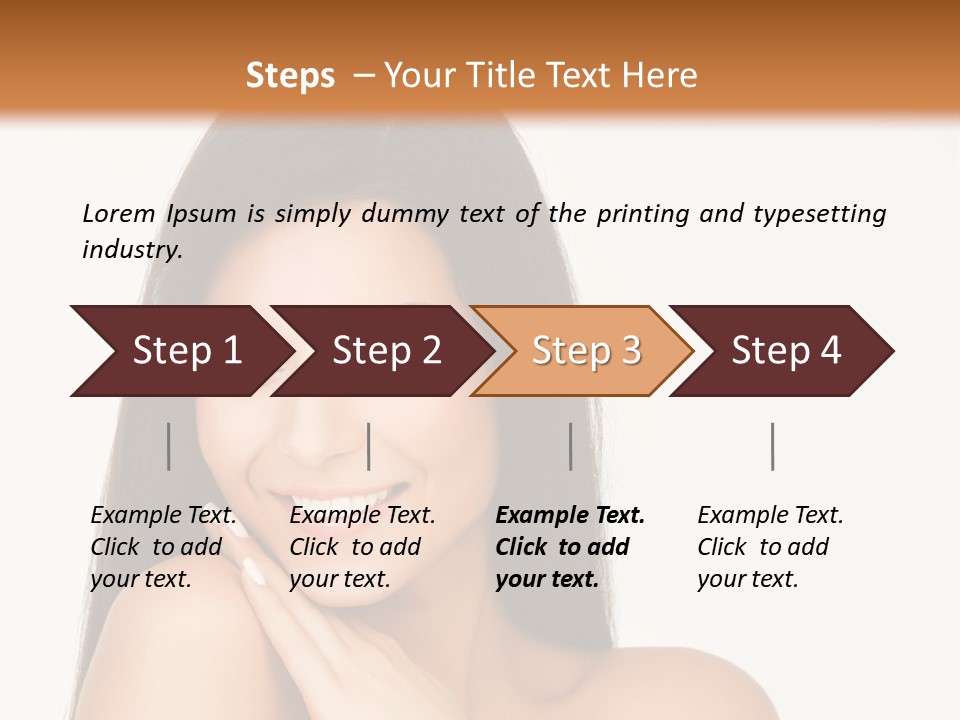 A Woman Smiling With Her Hands On Her Chest PowerPoint Template