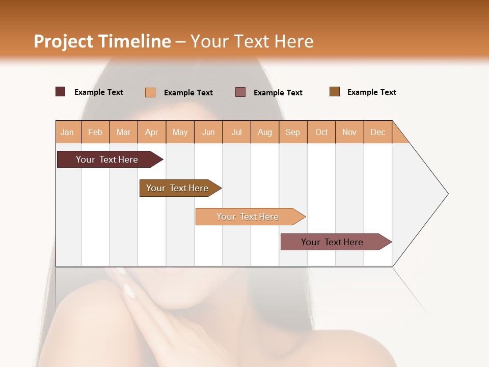 A Woman Smiling With Her Hands On Her Chest PowerPoint Template