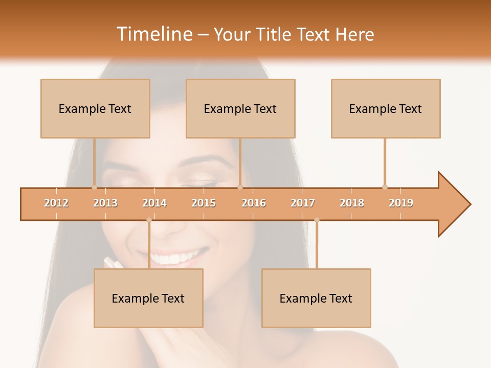 A Woman Smiling With Her Hands On Her Chest PowerPoint Template