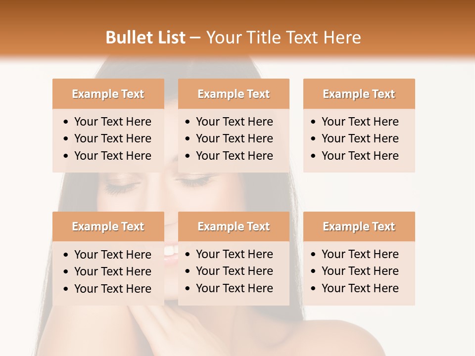 A Woman Smiling With Her Hands On Her Chest PowerPoint Template
