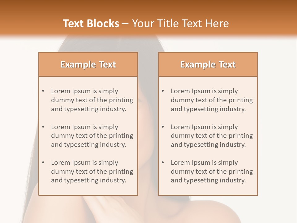 A Woman Smiling With Her Hands On Her Chest PowerPoint Template