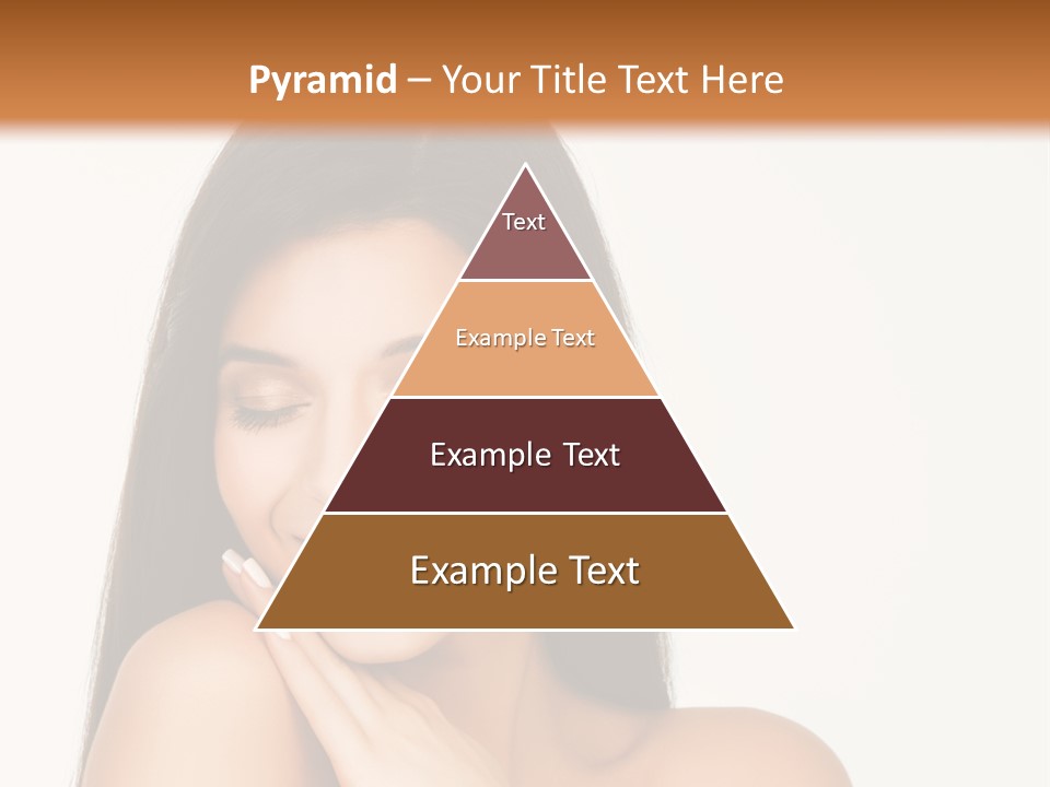 A Woman Smiling With Her Hands On Her Chest PowerPoint Template