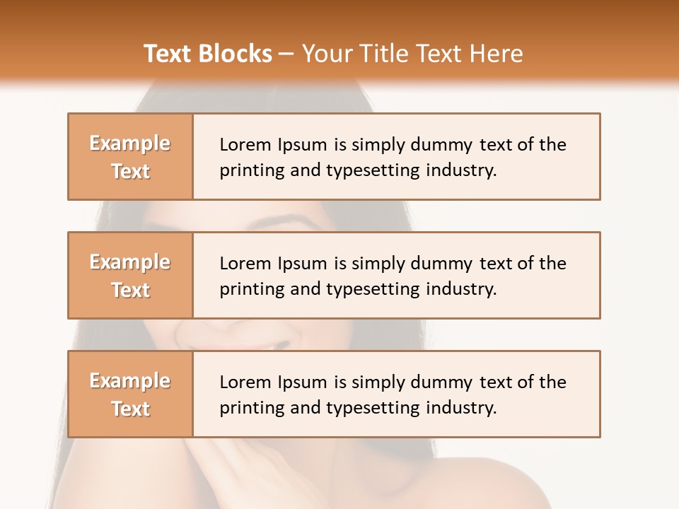 A Woman Smiling With Her Hands On Her Chest PowerPoint Template