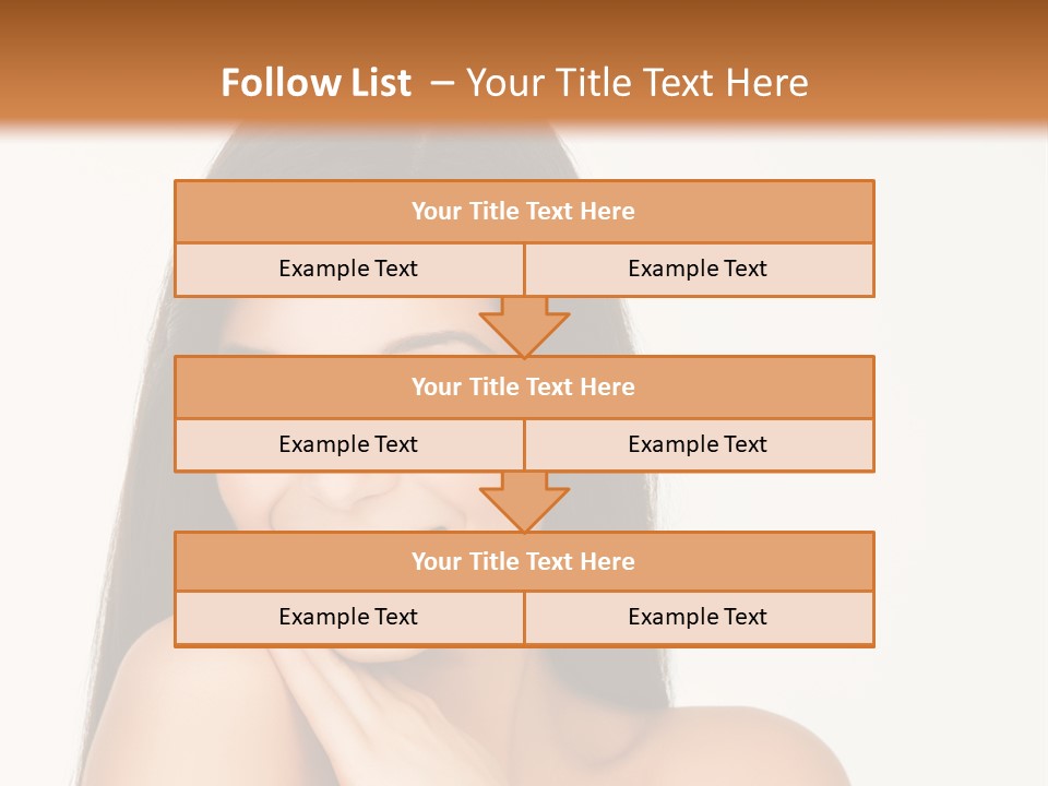 A Woman Smiling With Her Hands On Her Chest PowerPoint Template