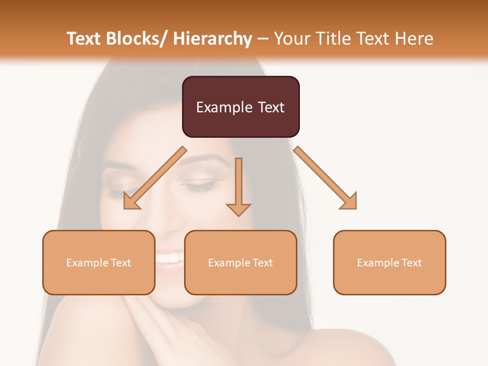 A Woman Smiling With Her Hands On Her Chest PowerPoint Template