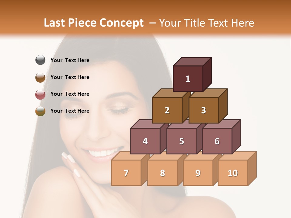 A Woman Smiling With Her Hands On Her Chest PowerPoint Template