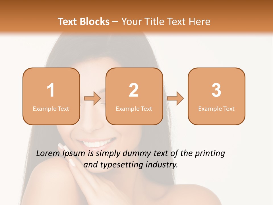 A Woman Smiling With Her Hands On Her Chest PowerPoint Template