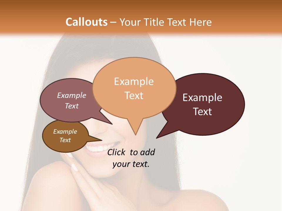 A Woman Smiling With Her Hands On Her Chest PowerPoint Template