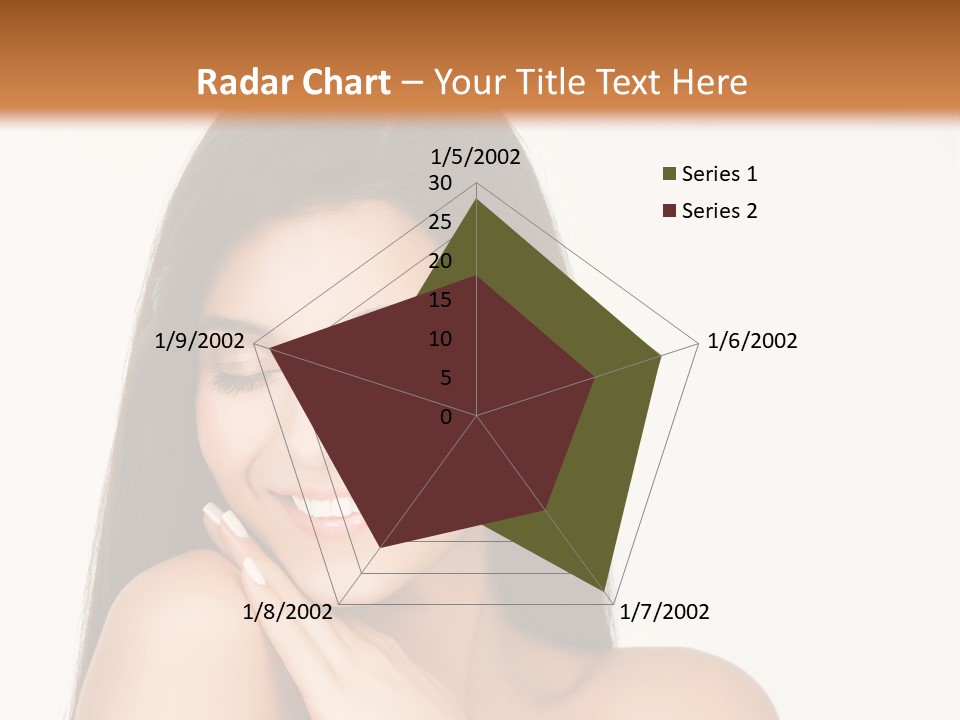 A Woman Smiling With Her Hands On Her Chest PowerPoint Template