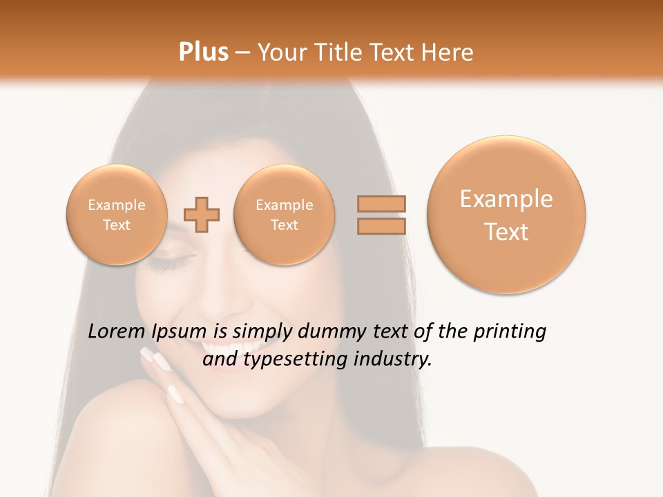 A Woman Smiling With Her Hands On Her Chest PowerPoint Template