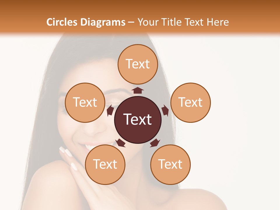 A Woman Smiling With Her Hands On Her Chest PowerPoint Template