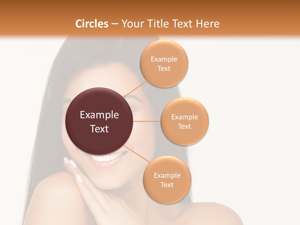 A Woman Smiling With Her Hands On Her Chest PowerPoint Template