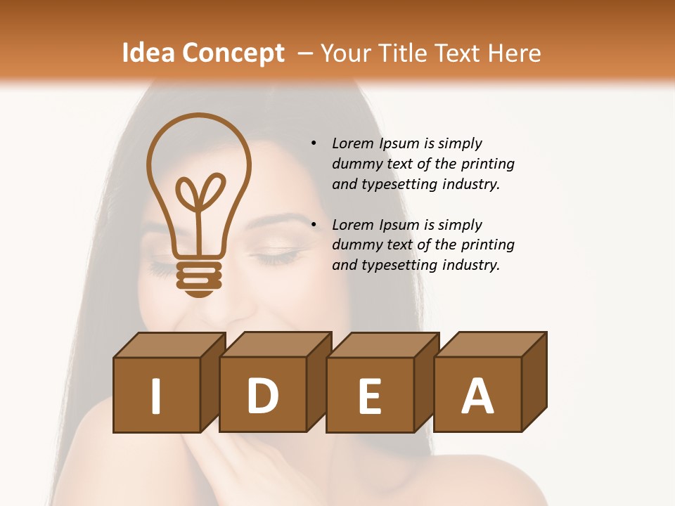 A Woman Smiling With Her Hands On Her Chest PowerPoint Template