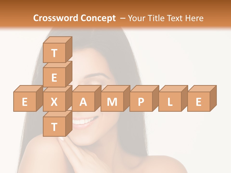 A Woman Smiling With Her Hands On Her Chest PowerPoint Template