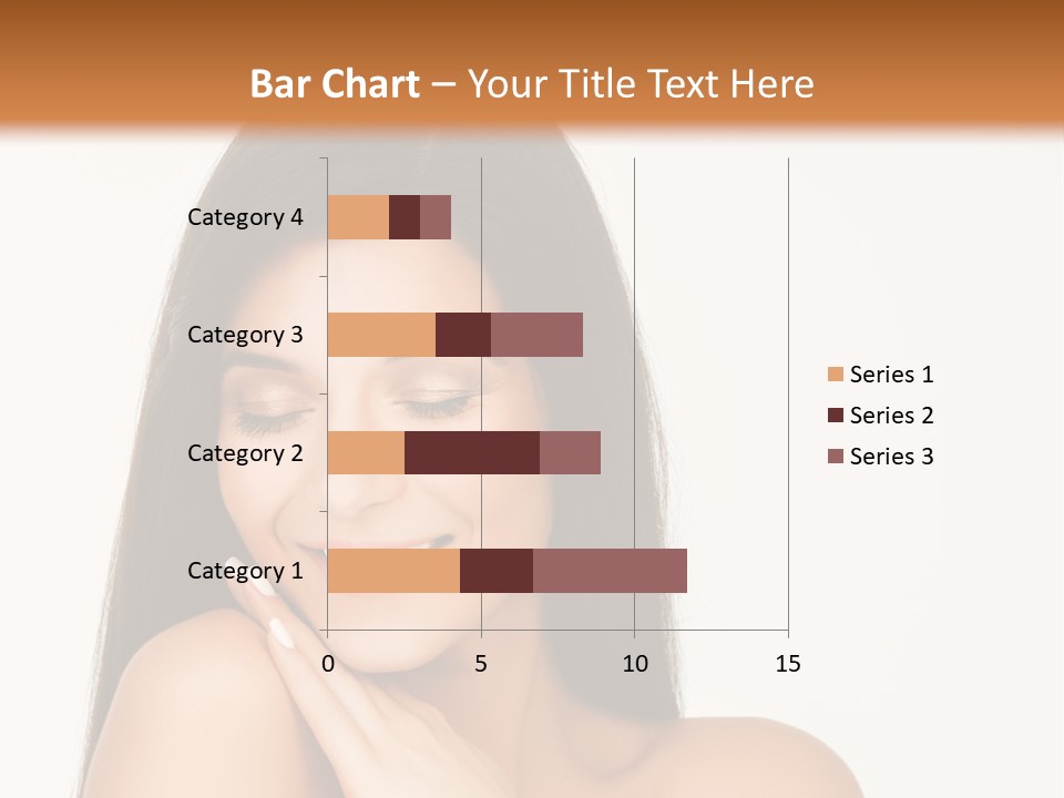 A Woman Smiling With Her Hands On Her Chest PowerPoint Template