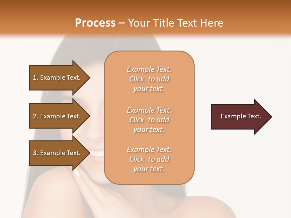 A Woman Smiling With Her Hands On Her Chest PowerPoint Template