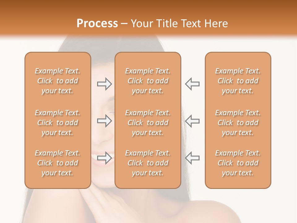 A Woman Smiling With Her Hands On Her Chest PowerPoint Template