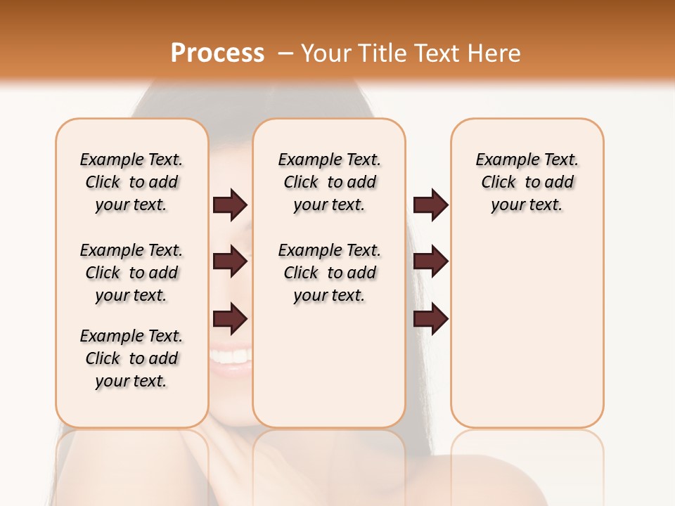 A Woman Smiling With Her Hands On Her Chest PowerPoint Template