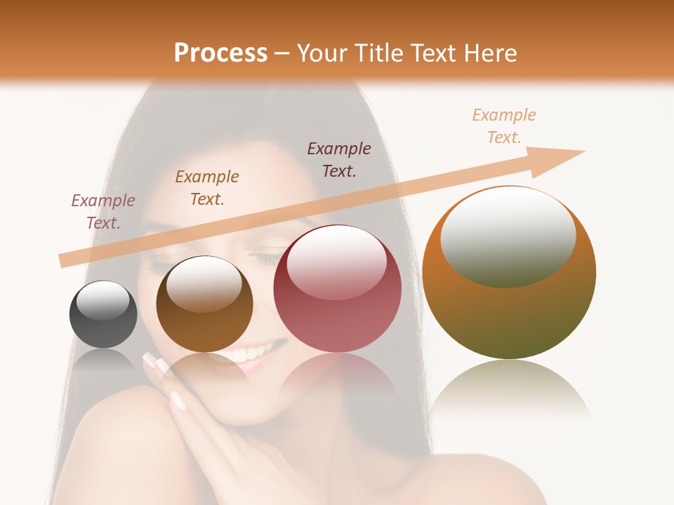 A Woman Smiling With Her Hands On Her Chest PowerPoint Template